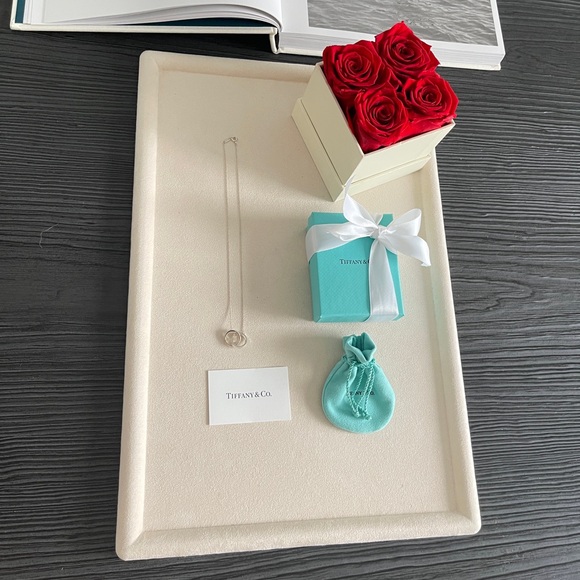 Tiffany & Co. Interlocking Circles Pendant in Sterling Silver 16” NEW $625 - Picture 9 of 17